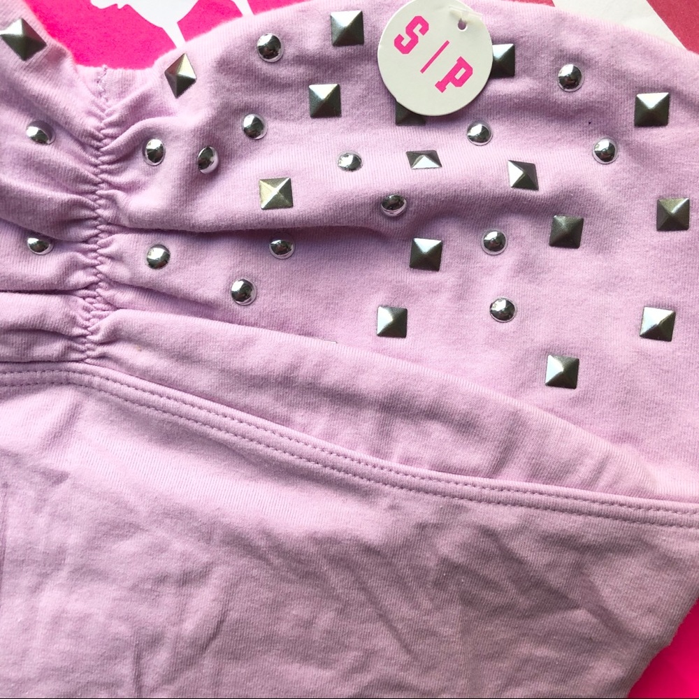💜NWT VS PINK LILAC STUDDED BANDEAU💜